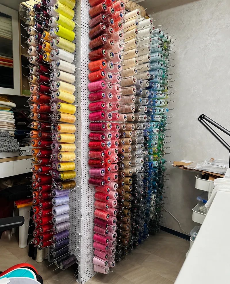 Embroidery thread color matching for custom clothing
