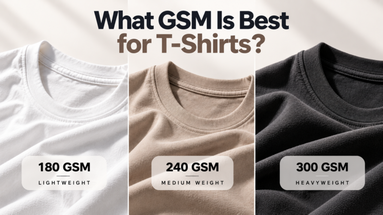 Best GSM for T-Shirts – 180 GSM vs 240 GSM vs 300 GSM