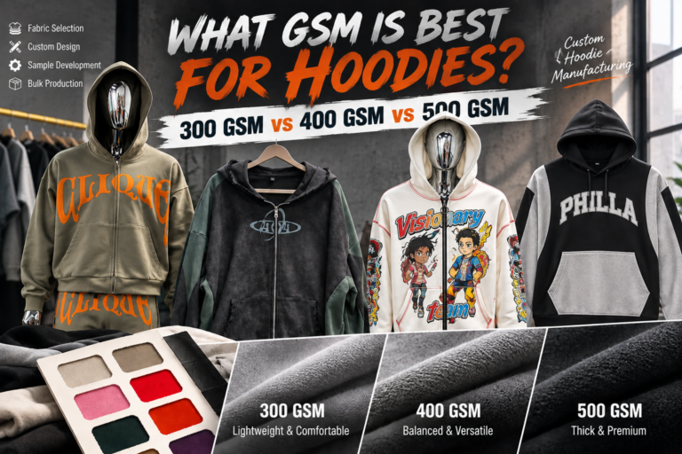 What GSM Is Best for Hoodies? 300 GSM vs 400 GSM vs 500 GSM