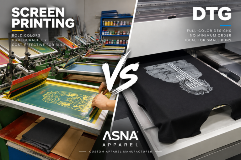 DTG printing for custom T-shirt production