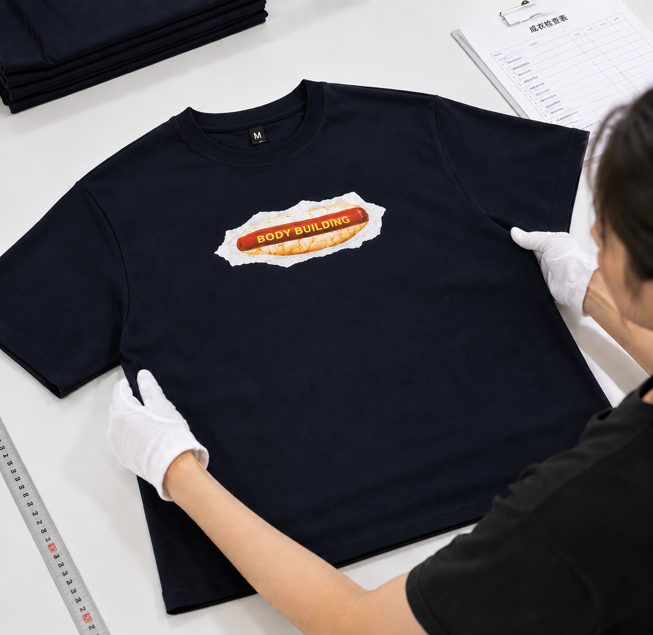 Final Quality Inspection for Custom DTF T-Shirt