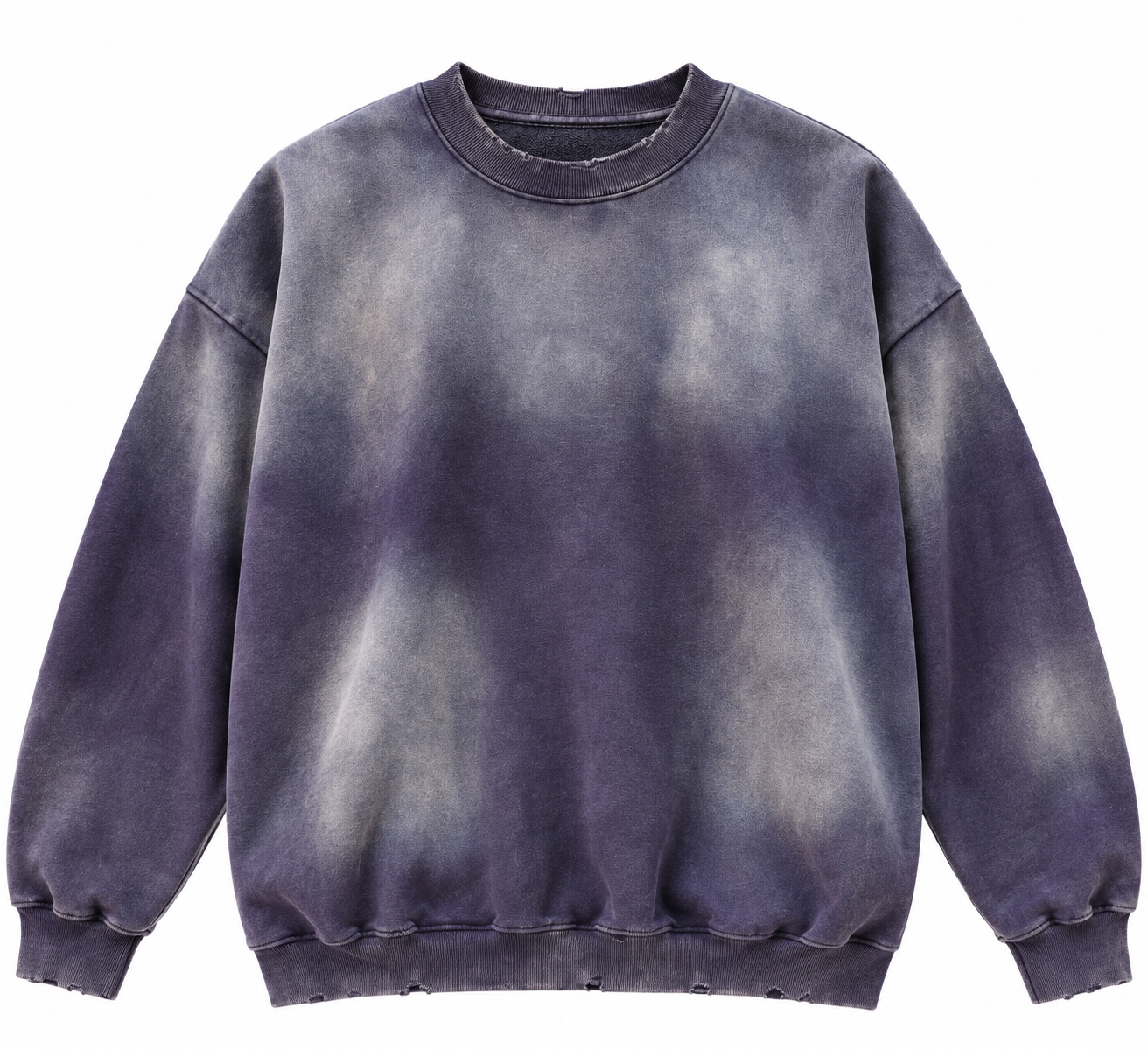 Vintage Wash Sweatshirt with Monkey Wash Fading
